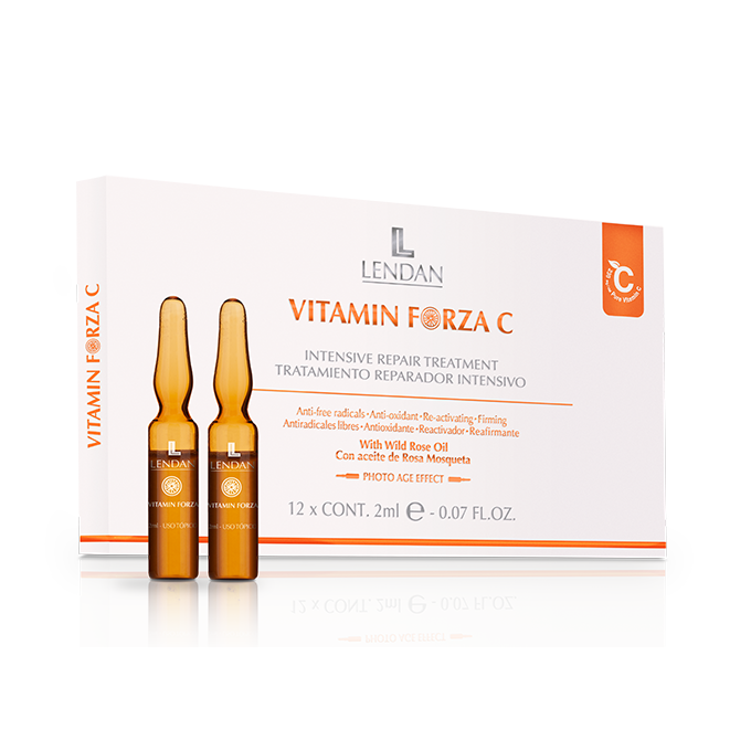 LENDAN, Интенсивно-восстанавливающая сывортотка для лица Vitamin Forza C, 12*2 мл.