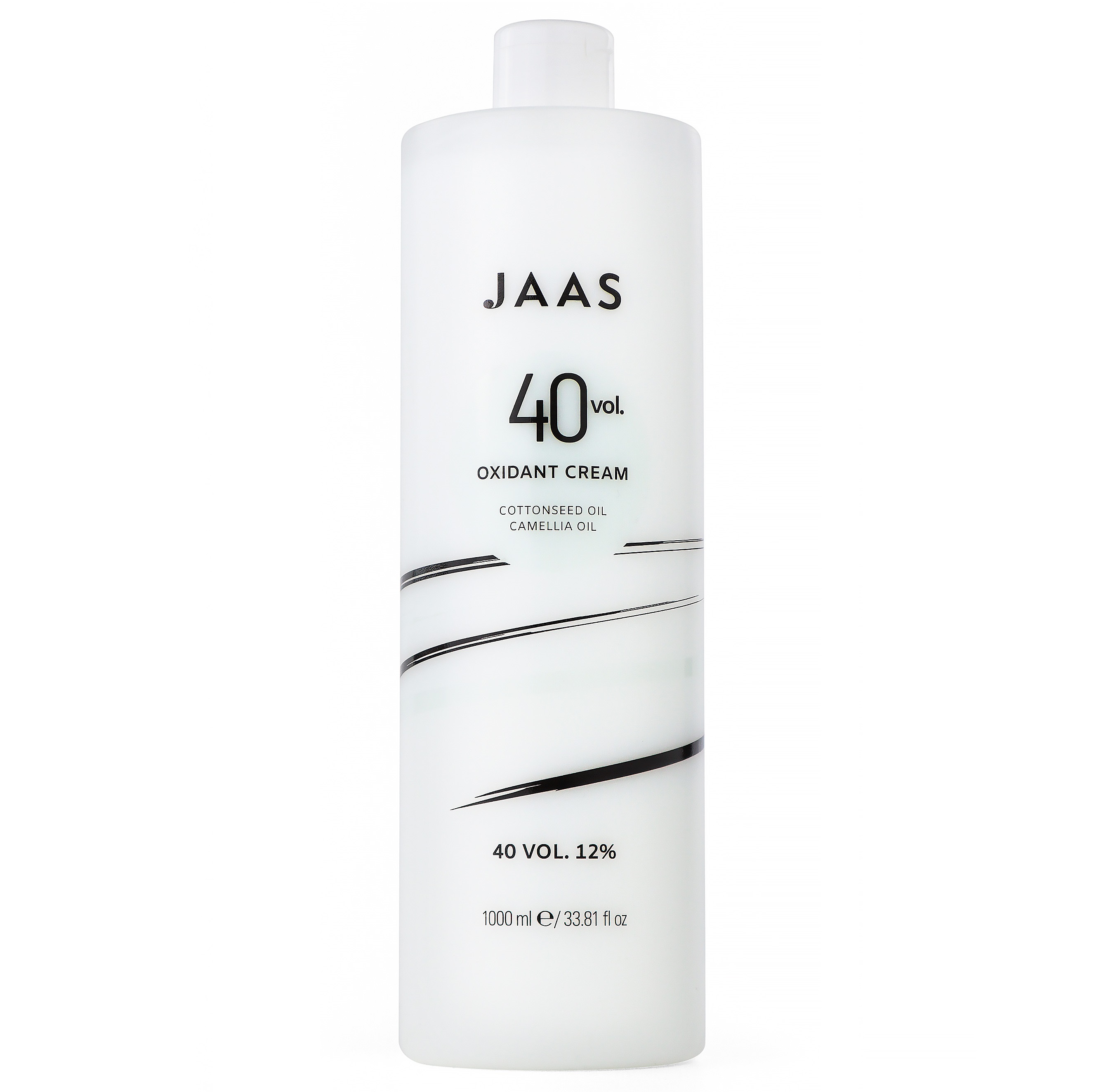 JAAS, Крем окисляющий с маслом семян хлопка и камелии 12% Oxidant Cream 40 Vol, 1000 мл.