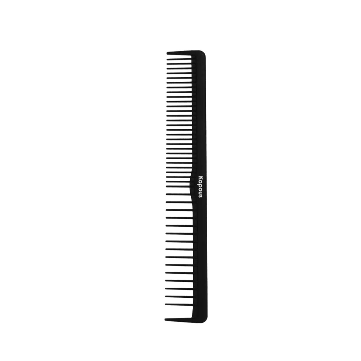 KAPOUS, Расческа парикмахерская Carbon Fiber 172*27 мм, 1 шт.
