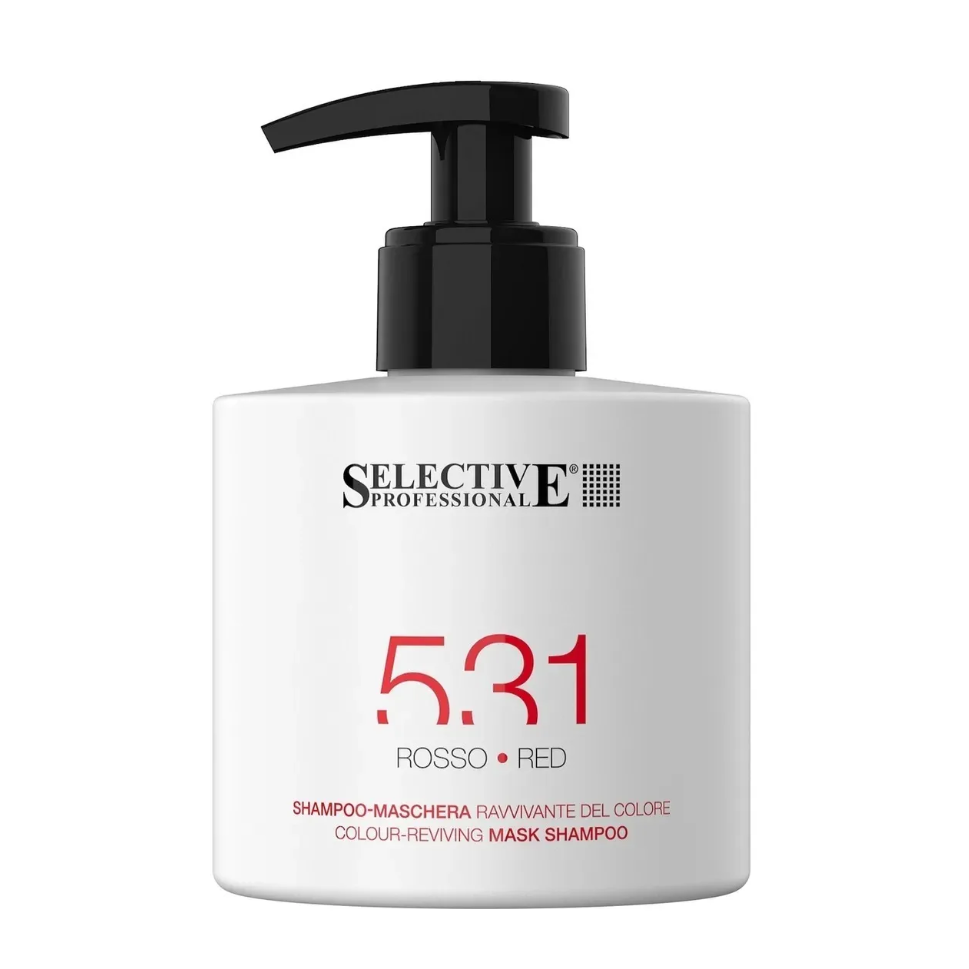 SELECTIVE, Шампунь-маска для возобновления цвета волос 531, красный, 275 мл.