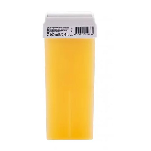 KAPOUS, Жирорастворимый воск желтый натуральный в картридже с широким роликом Depilation, 100 мл.