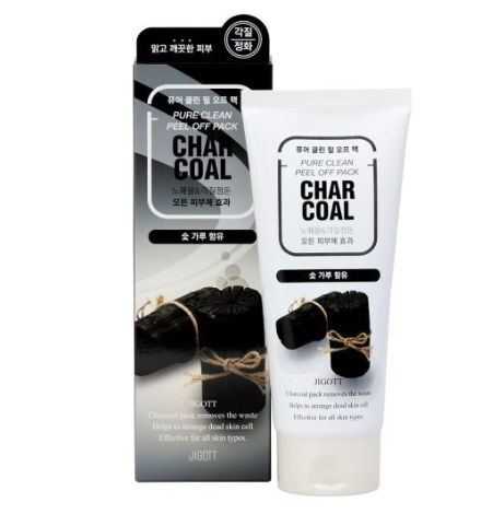 JIGOTT, Очищающая угольная маска-пленка Char Coal Pure Clean Peel Off Pack, 180 мл.