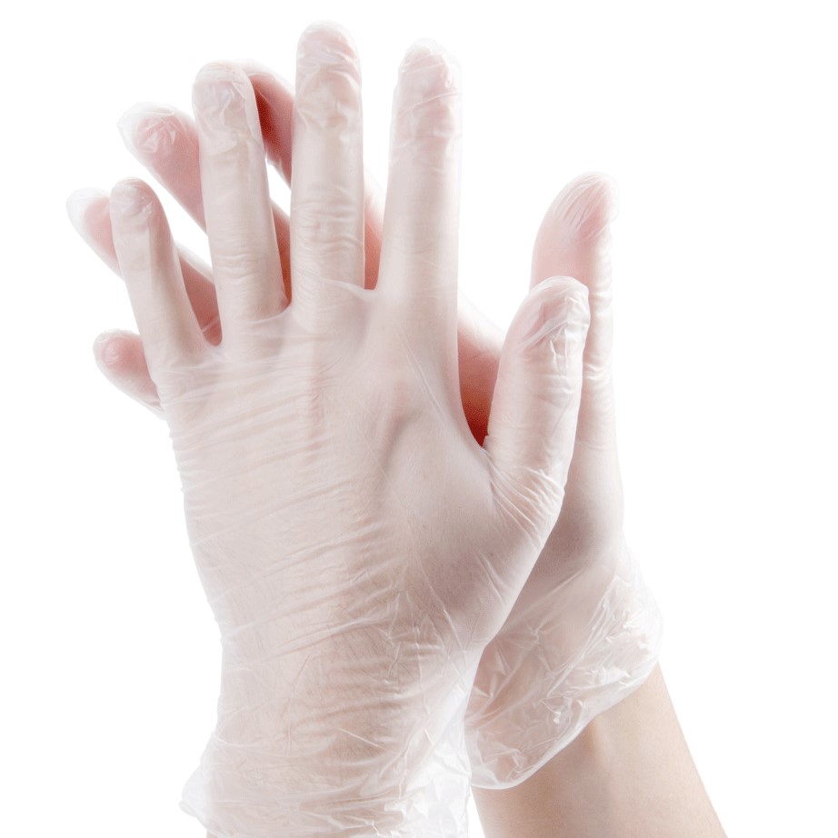 KAPOUS, Виниловые перчатки неопудренные нестерильные прозрачные S, 1 пара.