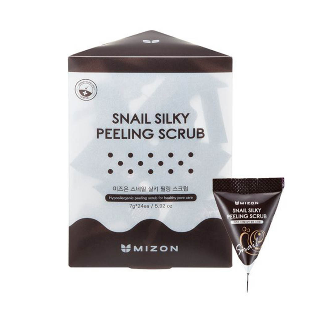 MIZON, Скраб с муцином улитки Snail Silky Peeling Scrub, 24*7 гр.