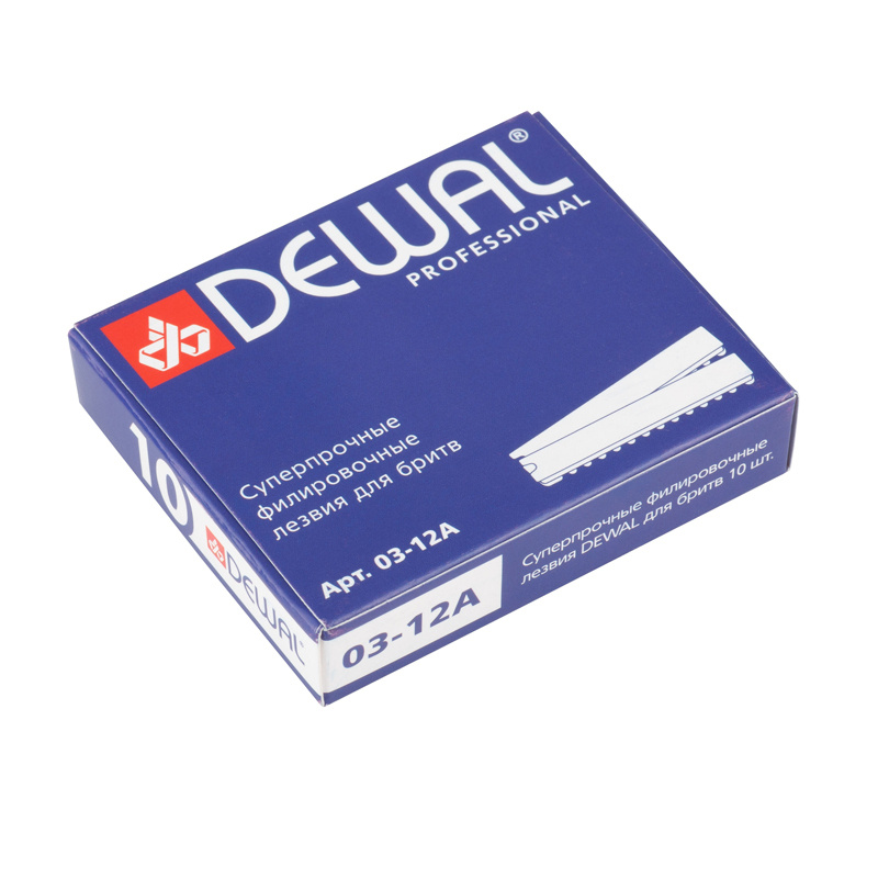 DEWAL, Суперпрочные филировочные лезвия для бритв, 10 шт.