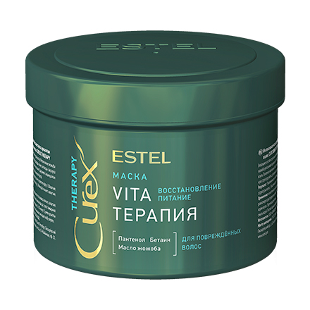ESTEL, Маска "Vita-терапия" для повреждённых волос Curex Therapy, 500 мл.