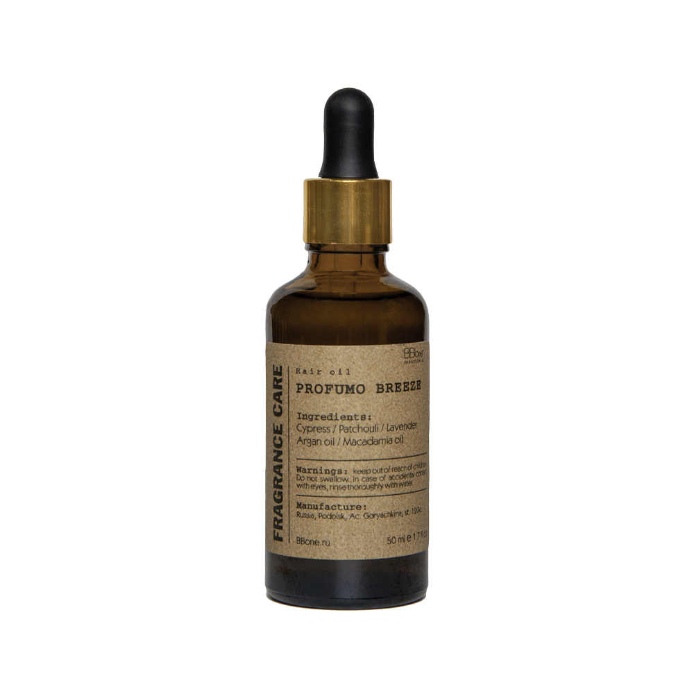 BB ONE, Парфюмированное масло для волос Hair Oil Profumo Breeze Fragrance Care, 50 мл.