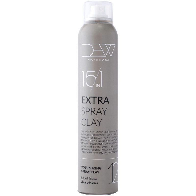 DEW, Спрей глина для объема волос Extra Spray Clay 15 in 1, 200 мл.