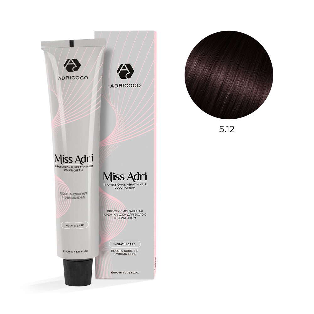 Крем-краска для волос Miss Adri 5.12, 100 мл.