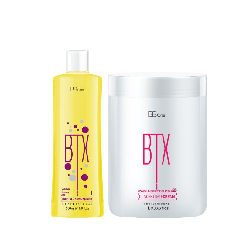  Набор ботокс для волос BTX CONCENTRATE Cream (шаг 1 + шаг 2), 500 мл. + 1000 мл.