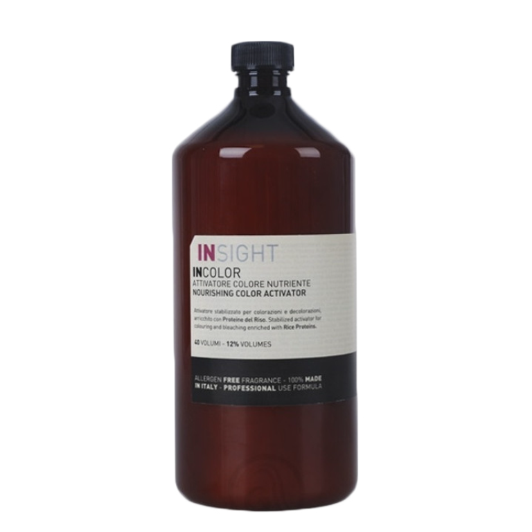 INSIGHT, Протеиновый активатор для окрашивания и обесцвечивания волос Incolor Attivatore Colore Nutriente 12%, 900 мл.