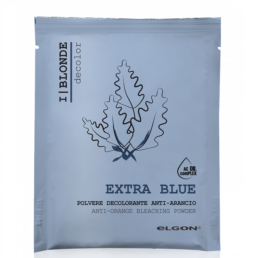 ELGON, Порошок для волос обесцвечивающий синий I Blonde Extra Blue, 50 гр.
