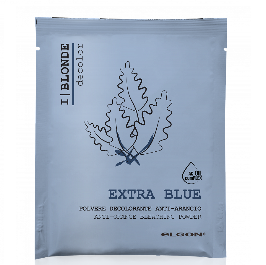 ELGON, Порошок для волос обесцвечивающий синий I Blonde Extra Blue, 25 гр.