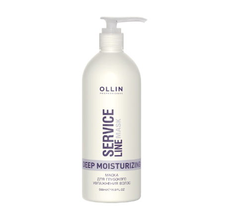 OLLIN, Маска для глубокого увлажнения волос Deep Moisturizing Mask Ollin Service Line, 500 мл.