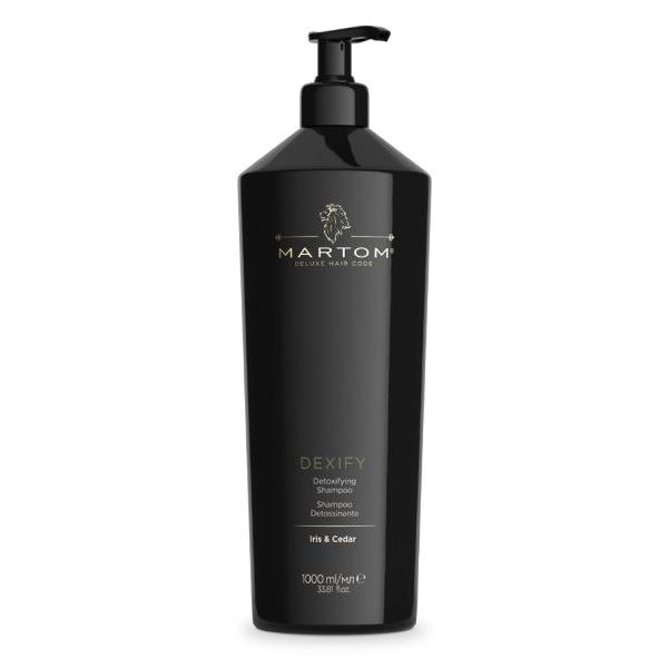 MARTOM, Детокс-шампунь для кожи головы и волос Ирис & Кедр Dexify Anthology Hair Care, 1000 мл.