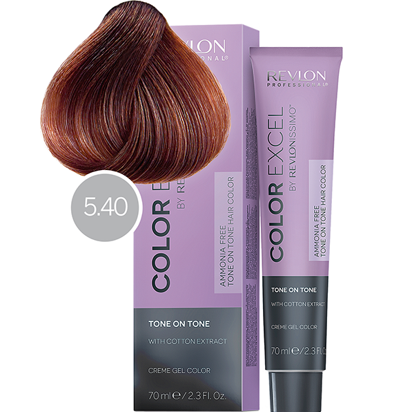 REVLON, Безаммиачная краска для волос Revlonissimo Color Excel 5.40, 70 мл.
