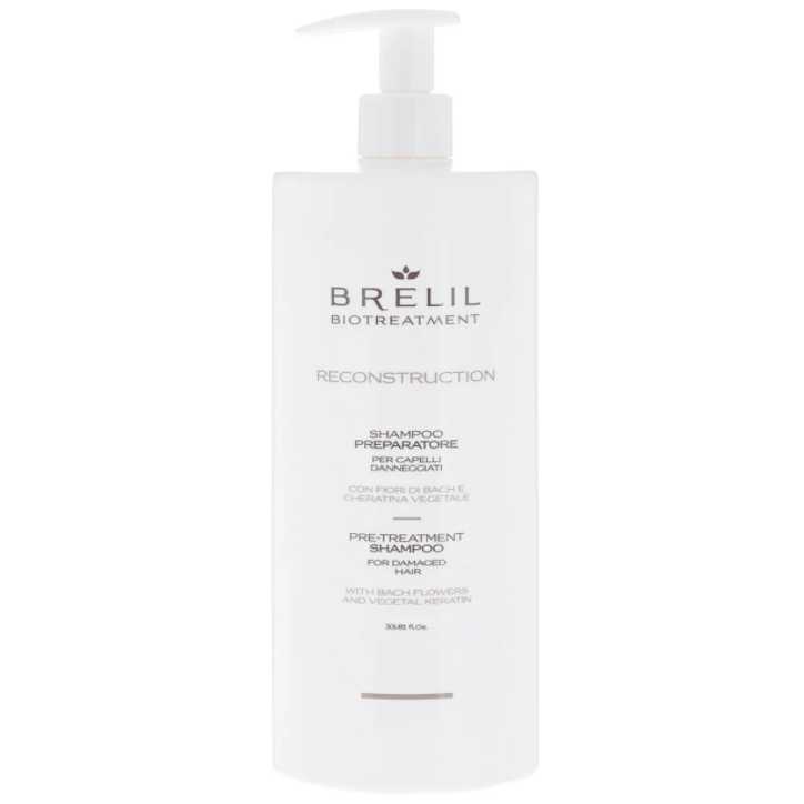 BRELIL, Подготовительный шампунь для волос Biotreatment Reconstruction, 1000 мл.