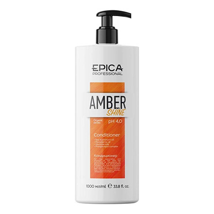 EPICA, Кондиционер для восстановления и питания Amber Shine Organic, 1000 мл.