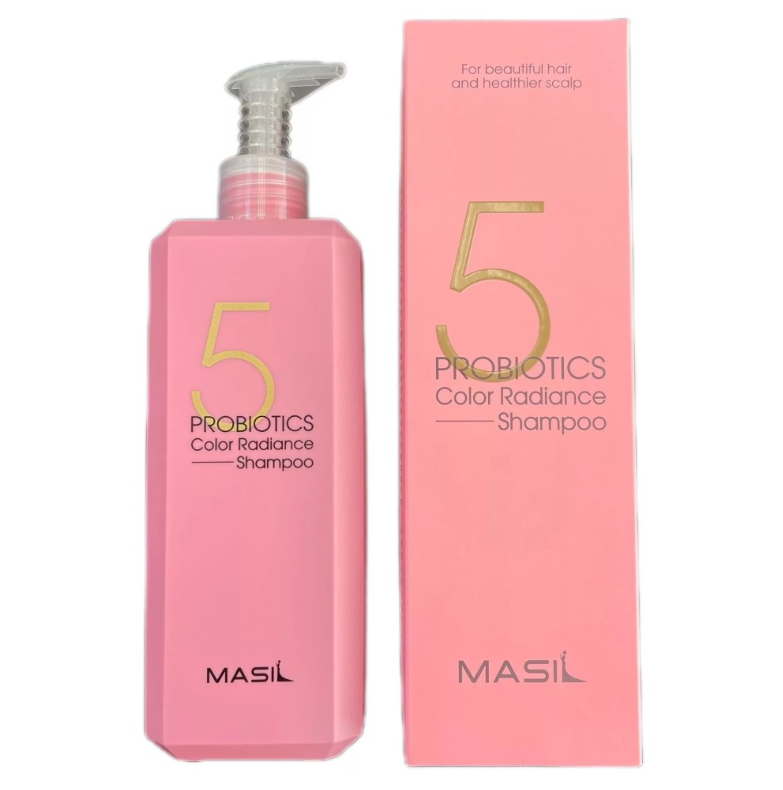 MASIL, Шампунь для сияния волос с пробиотиками 5 Probiotics Color Radiance Shampoo, 500 мл.