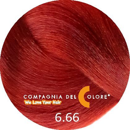 Стойкая низкоаммиачная краска для волос 6/66, 100 мл.
