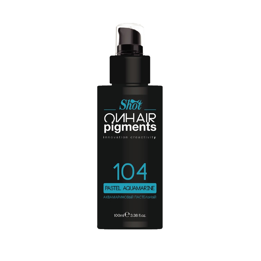 SHOT, Пастельные пигменты для тонирования волос On Hair Pigments Аквамариновый, 100 мл.