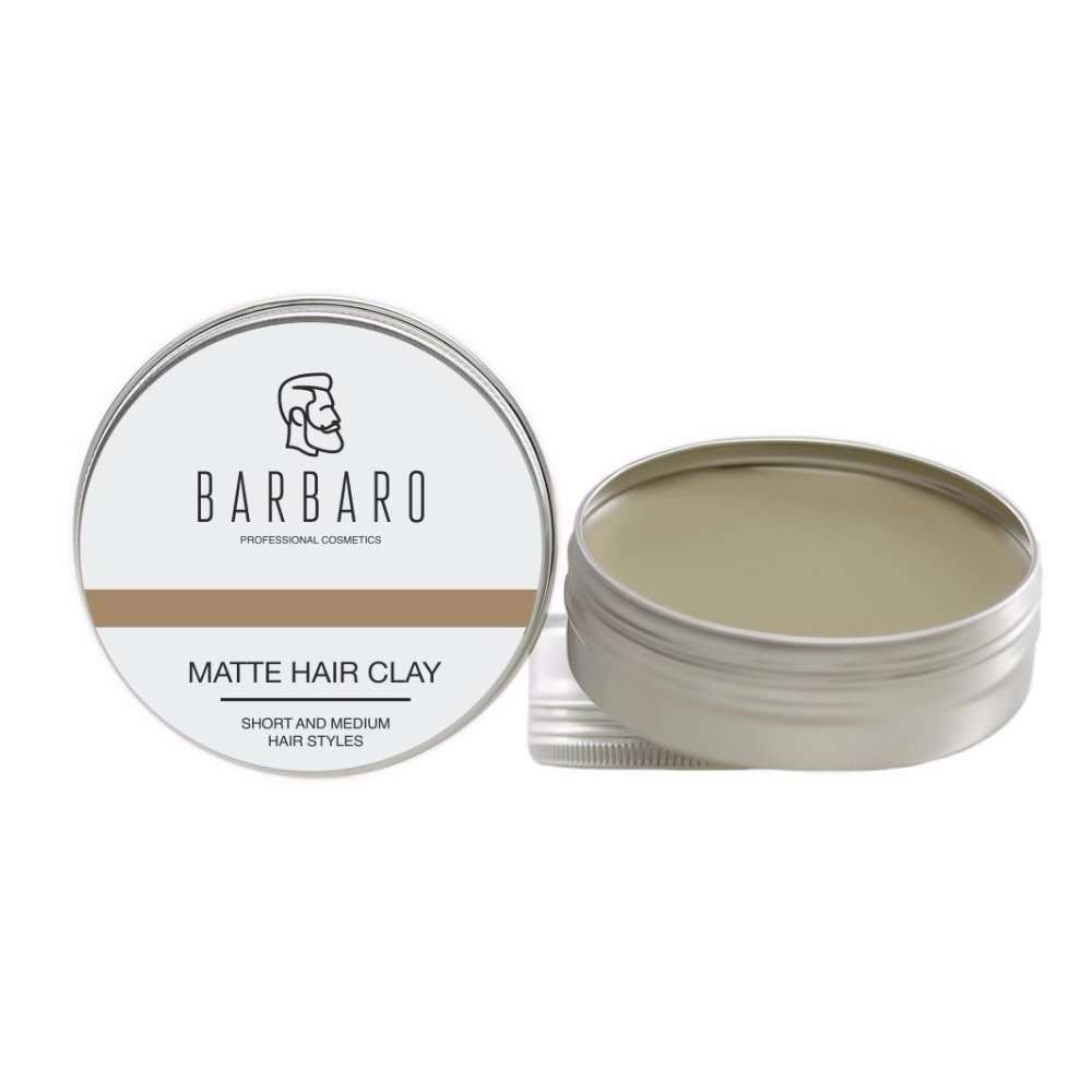 BARBARO, Матовая глина для укладки волос, 60 гр.