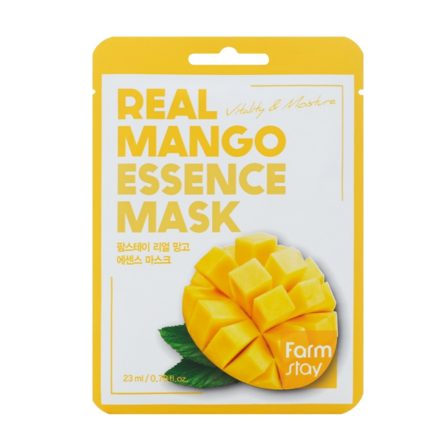 FARMSTAY, Тканевая маска для лица с экстрактом манго Real Mango Essence Mask, 1 шт.