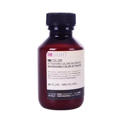 INSIGHT, Протеиновый активатор для окрашивания и обесцвечивания волос Incolor Attivatore Colore Nutriente 12%, 150 мл.