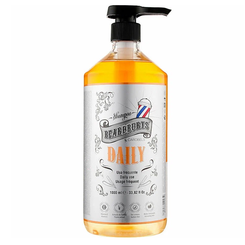 BEARDBURYS, Ежедневный шампунь для волос Daily Shampoo, 1000 мл.