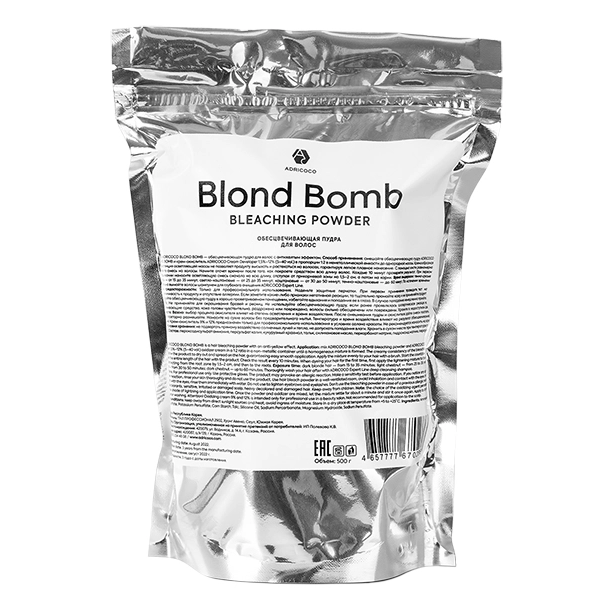 ADRICOCO, Обесцвечивающая пудра для волос Blond Bomb, 500 гр.