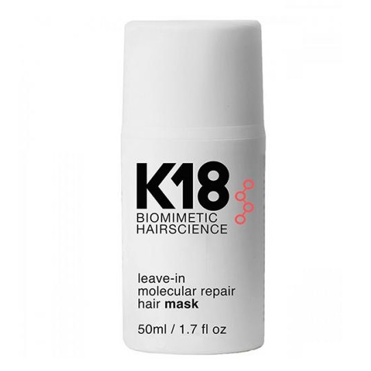 K18, Несмываемая маска для молекулярного восстановления волос Leave-in Molecular Repair Hair Mask, 50 мл.