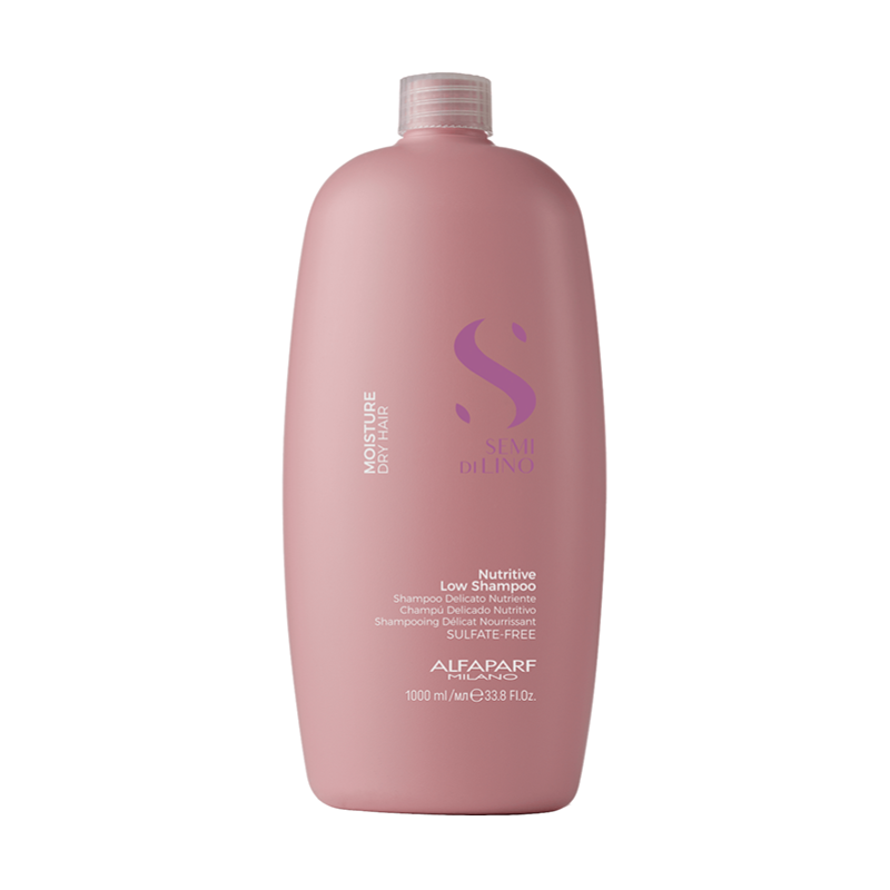 ALFAPARF MILANO, Шампунь для сухих волос Nutritiev Low Shampoo Semi Di Lino Moisture, 1000 мл.