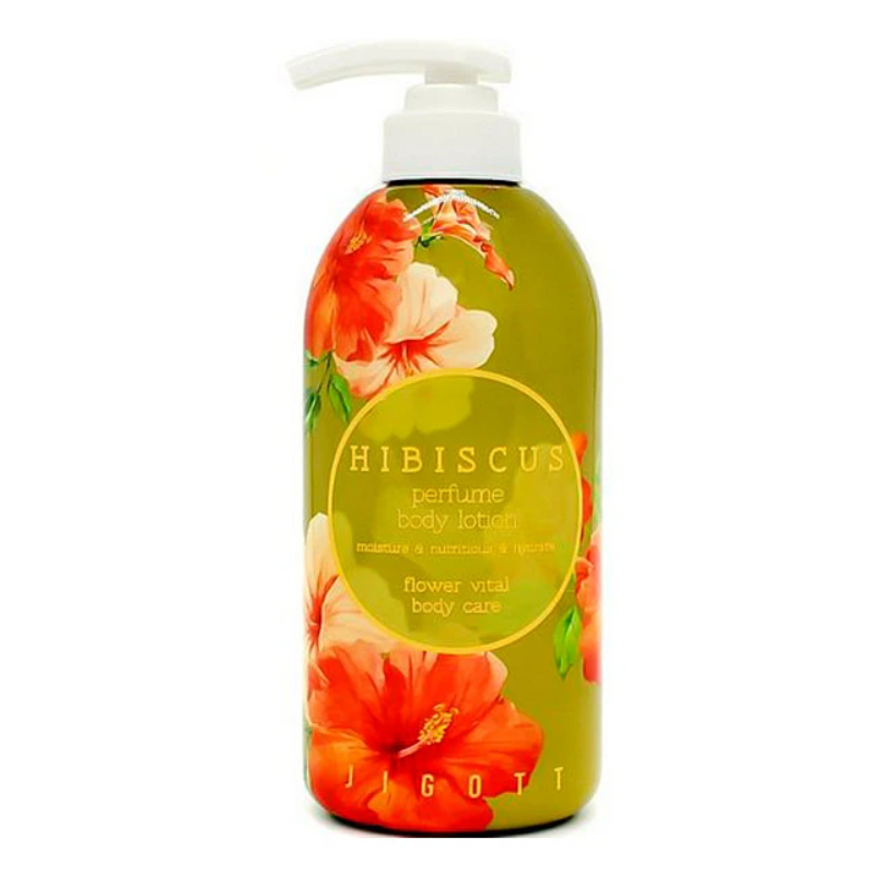 JIGOTT, Парфюмированный лосьон для тела с гибискусом Hibiscus Perfume Body Lotion, 500 мл.