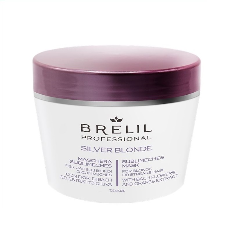 BRELIL, Маска для волос Sublimeches Mask Biotreatment Silver Blonde, 220 мл.