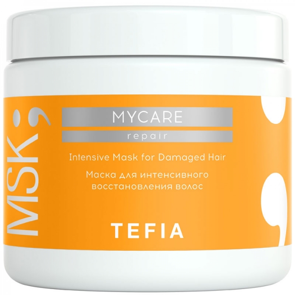 TEFIA, Маска для интенсивного восстановления волос Repair Mycare, 500 мл.