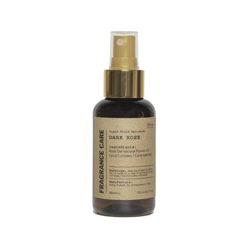 BB ONE, Парфюмированный флюид Lipid Fluid Hair & Body Dark Rose Fragrance Care, 100 мл.