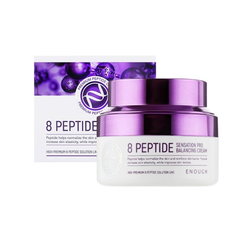 ENOUGH, Восстанавливающий крем с пептидами 8 Peptide Sensation Pro Balancing Cream, 50 мл.