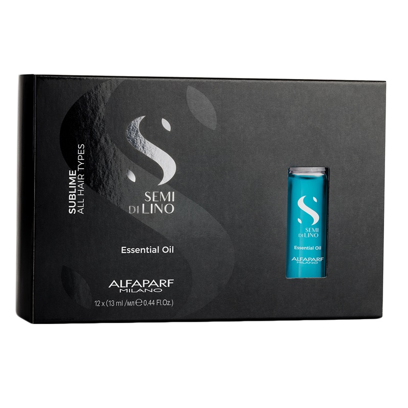 ALFAPARF MILANO, Масло увлажняющее для всех типов волос Semi Di Lino Sublime, 12*13 мл.