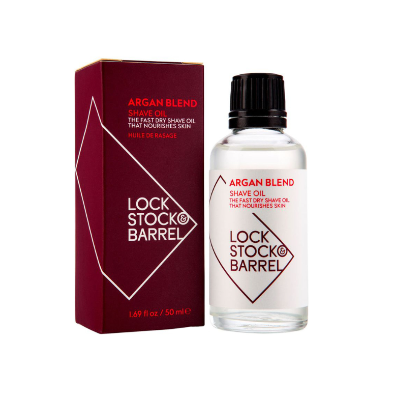 LOCK STOCK & BARREL, Аргановое масло для бритья и ухода за бородой Argan Blend Shave Oil, 50 мл.