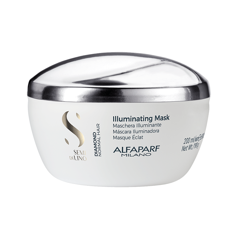 ALFAPARF MILANO, Маска для нормальных волос придающая блеск Semi Di Lino Diamond, 200 мл.