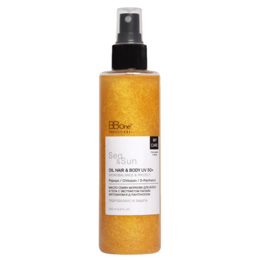 BB ONE, Масло для волос и тела Oil Hair & Body UV 50+ Hydrobalance & Protect Sea & Sun, 200 мл.