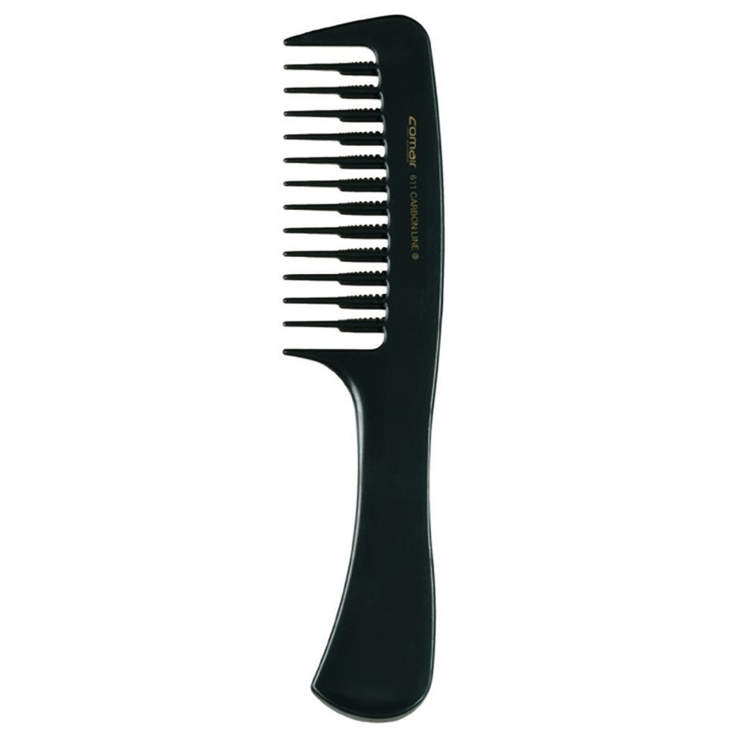 COMAIR, Расческа специальная Carbon Profi Line №611 Black, 20,5 см.