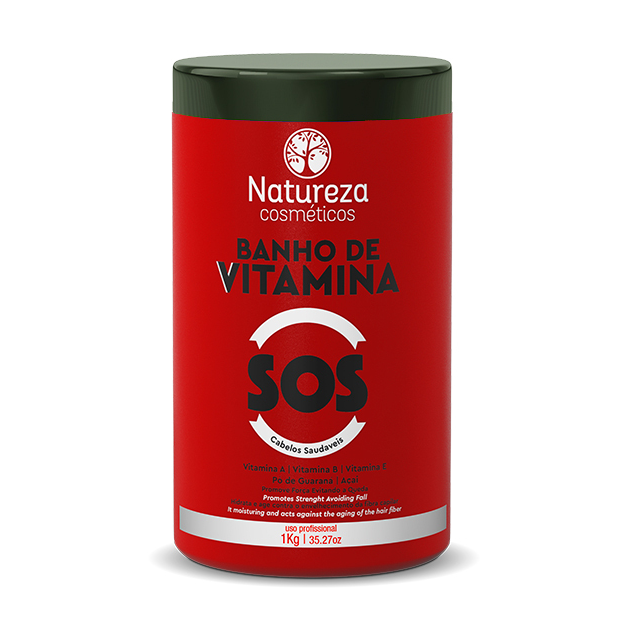 NATUREZA, Ботокс SOS-восстановление для волос Banho de Vitamina, 1000 мл.