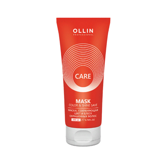 OLLIN, Маска сохраняющая цвет и блеск окрашенных волос Ollin Care, 200 мл.
