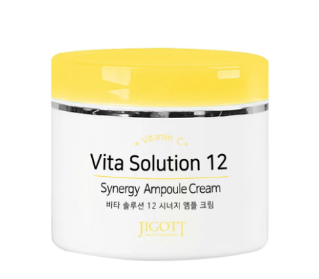 JIGOTT, Ампульный крем для лица Vita Solution 12 Synergy Ampoule Cream, 100 мл.