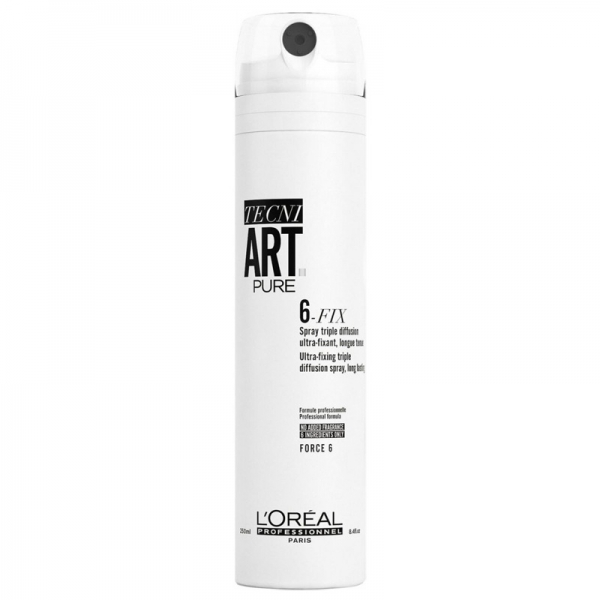 L'OREAL, Спрей фиксирующий 6-Fix Tecni Art, 250 мл.