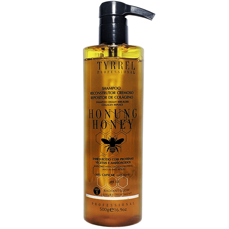 TYRREL, Восстанавливающий шампунь с коллагеном Honey Shampoo Reconstrutor Cremosa Шаг №1, 250 мл.