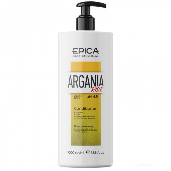 EPICA, Кондиционер для придания блеска с маслом арганы Argania Rise Organic, 1000 мл.