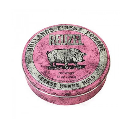 REUZEL, Розовая помада сильной фиксации Grease Heavy Hold Pink Pomade Hog, 340 г.