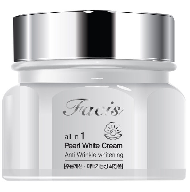 JIGOTT, Осветляющий крем для лица Facis All-In-One Pearl Whitening Cream, 100 мл.